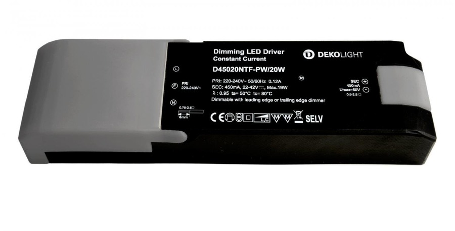 Stabilizovaný proud - IMPR 862257 Deko-Light napájení (CC, DC) stmívatelné, QUICK, CC, 450mA, 30-40V, 20W, konstantní proud - foto 1