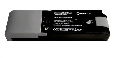 Stabilizovaný proud - IMPR 862257 Deko-Light napájení (CC, DC) stmívatelné, QUICK, CC, 450mA, 30-40V, 20W, konstantní proud