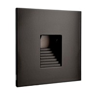 Pro zapuštěná svítidla - IMPR 930487 Deko-Light kryt hranaté černá "schůdky" pro Alwaid - LIGHT IMPRESSIONS