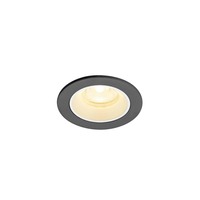 Kruhová - LA 1009293 NUMINOS® XS Stropní vestavné svítidlo, 3000 K, 40°, IP20, kulaté, černé / bílé - BIG WHITE (SLV)