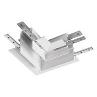 Lištové Magnetic SLV - LA 1006588 L-spojka mechanická 48 V TRACK, pro montážní lištu hlub., vlevo, bílá - BIG WHITE (SLV)