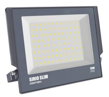 Reflektory - CEN SRS-709540 REFLEKTOR LED SIRIO SLIM ČERNÝ 70W 4000K 6300Lm 110d 270x29x230mm IP66  - CENTURY