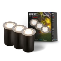 Connect To Shine - BRI 3917032 CONNECT TO SHINE prodlužovací sada Tilia 3ks LED zapuštěných svítidel do země, IP67 - BRILONER