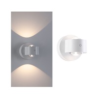Nepřímé osvětlení - P 71291 LED nabíjecí nástěnné svítidlo Zorik IP44 stmívatelné 2700K 100mm 2x1,1W bílá - PAULMANN