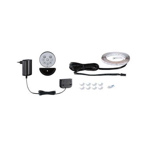 Dekorační - P 79574 LED Strip Akustický Panel základní sada 2,4m RGB černá - PAULMANN - foto 1