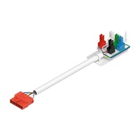 Patice a spojky - LA 1009204 RETRO CON 5P103 Konektor 5pólová zástrčka - BIG WHITE (SLV)