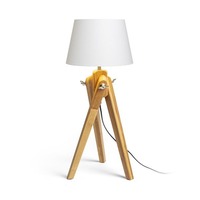 Stolní lampy dekorační - RED R14040 AMBITUS/ALVIS 24 stolní krémově bílá bambus 230V E27 7W - RED - DESIGN RENDL