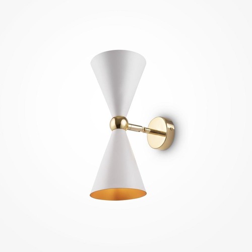 Nepřímé osvětlení - M MOD108WL-02WG Nástěnné svítidlo Vesper 2x40W bílá/zlatá kov designové - MAYTONI - foto 1
