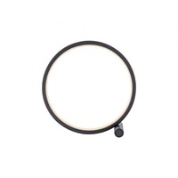 Stolní lampy dekorační - LD 15395-18 MINI RITUS LED stolní lampa černý kruh minimalistické šňůrový vypínač 3000K - JUST LIGHT