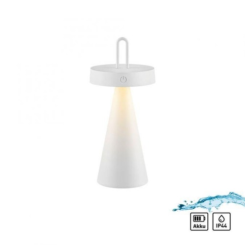 Na stůl - LD 19302-16 ALWA LED stolní lampa na baterie bílá stmívatelné dotykem IP44 vnitřní i venkovní svítidlo 2700K - JUST LIGHT - foto 1