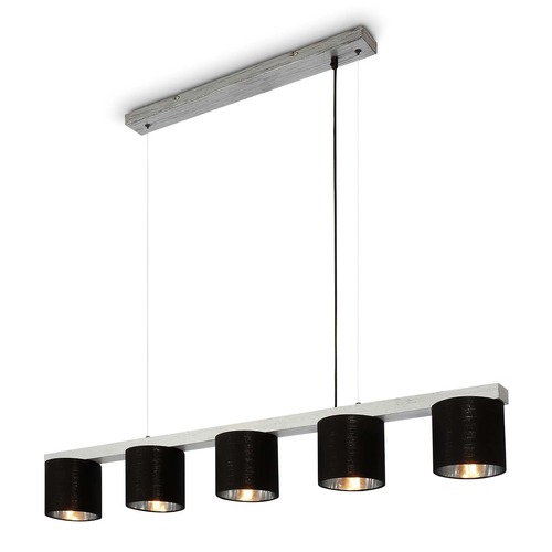 Podélná - BRI 4736-054 Závěsné svítidlo, 136 cm, bez 5x E14, antická stříbrná - BRILONER - foto 1