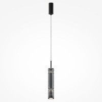 Válec - M MOD272PL-L12B3K1 Závěsné svítidlo Ordo 3000K 12W 1600lm černá kov teplá bílá - MAYTONI