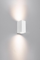 Nástěnná - CEN AXO-2GU10SB Venkovní nástěnné svítidlo AXO 2XGU10 SQUARE bílá - CENTURY