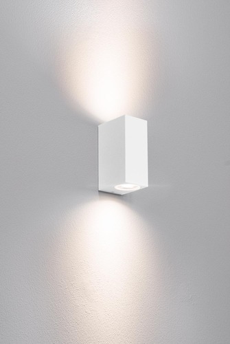 Nástěnná - CEN AXO-2GU10SB Venkovní nástěnné svítidlo AXO 2XGU10 SQUARE bílá - CENTURY - foto 1