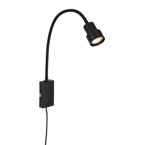 S ramenem - BRI 2085-015 Svítidlo k posteli s dotykovým vypínačem 69 cm 1xGU10 5W 400lm černá - BRILONER - foto 1
