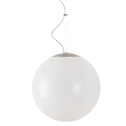 Koule - OS ISI63536 ISIS L4 PE HP závěsné plastové svítidlo kartáčovaná nerez / bílá IP40 4000 K 59W LED - OSMONT - foto 1