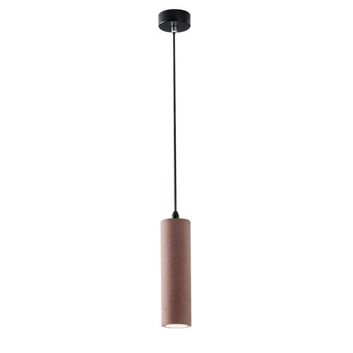 Hranatá - FAN I-KRUK-R-S1 MAT Závěsné svítidlo Kruk kruhové, cihlové, 1 x GU10, 7 x 130 cm - FANEUROPE - foto 1