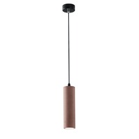 Hranatá - FAN I-KRUK-R-S1 MAT Závěsné svítidlo Kruk kruhové, cihlové, 1 x GU10, 7 x 130 cm - FANEUROPE