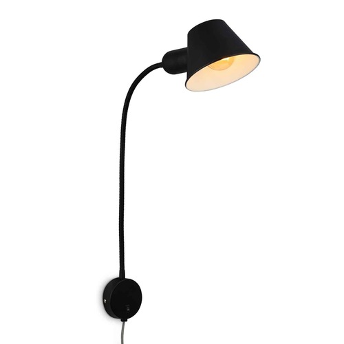S ramenem - BRI 2089015 Noční lampička 55 cm 1x E27 10W černá - BRILONER (2089-015) - foto 1