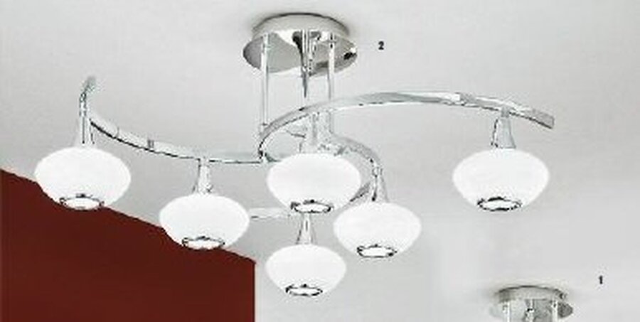 Dekorativní - OR DLU 1695/6 CHROM Stropní svítidlo 6x33W G9 chrom, průměr 71,5cm - ORION - foto 1