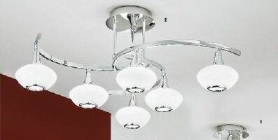 Dekorativní - OR DLU 1695/6 CHROM Stropní svítidlo 6x33W G9 chrom, průměr 71,5cm - ORION