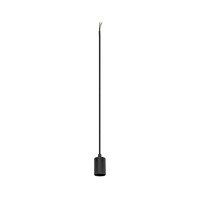 Sestavte si sami - LA 1010420 FITU PD E27, žebrovaný, závěsné svítidlo, délka závěsu 500 cm, otevřená koncovka kabelu, 1 x max. 15 W, černá - BIG WHITE (SLV)