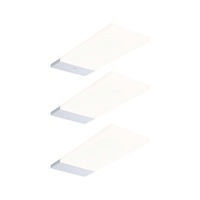 Přisazená - P 92121 LED podskříňkové svítidlo Bredo s čidlem 3ks sada 3000K 3x2,5W 80x190mm 230/12V stříbrná - PAULMANN