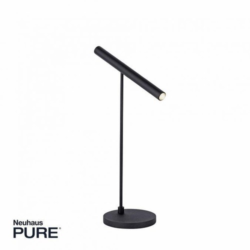 Stolní lampy pracovní - PN 4405-18 Stolní lampa PURE-TUTUA LED 6W 3000K Ra90 660lm černá stmívatelná - PAUL NEUHAUS - foto 1