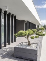 Přisazená - NV 9136179 Venkovní stropní svítidlo DARA bílý hliník skleněný difuzor LED 9W 3000K 100-240V 120st. IP54 - NOVA LUCE