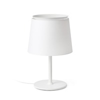 Stolní lampy dekorační - FARO 20304-82 SAVOY bílá stolní lampa - FARO