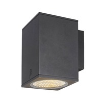 Nástěnná - LA 1003437 ENOLA SQUARE L single Outdoor, nástěnné LED svítidlo, antracitové, CCT 3000/4000K - BIG WHITE (SLV)