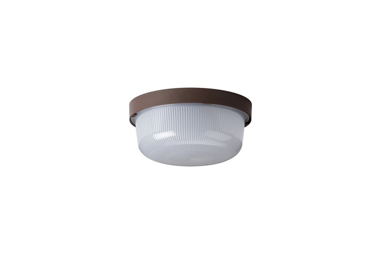 Nástěnná - OS ELE50621 ELEKTRA 3 stropní/nástěnné průmyslové plastové svítidlo hnědá / bílá IP54 4000 K 8W LED (původní kód OS 50621) - OSMONT - foto 1