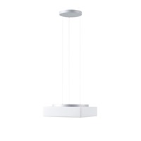 Hranatá - OS LIN71402 LINA LE7 závěsné skleněné svítidlo stříbrná / bílá IP40 3000/4000 K 33W LED DALI (původní kód OS 71402) - OSMONT