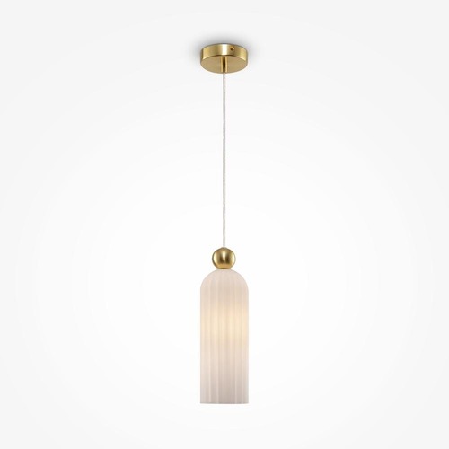 Dekorativní - M MOD302PL-01W Závěsné svítidlo Antic E14 40W bílá kov/sklo moderní design  - MAYTONI - foto 1