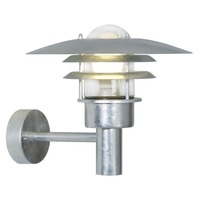 Nástěnná - NOR 71411031 Venkovní nástěnné svítidlo Lønstrup 32 1x60W E27 galvanizovaná čirá - NORDLUX