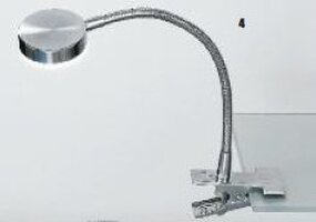 Stolní lampy s klipem - OR LA 4-1134/1 CHRO Stolní lampa 1x3W LED chrom, se svorkou, výška 42 cm - ORION