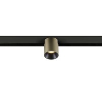 Lištové Magnetic SLV - LA 1008964 FIX-IT! 48V, DALI, kulatý, povrchová montáž, spot, 3000K, 6,6 W, 36°, bronzový / černý - BIG WHITE (SLV)