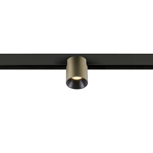 Lištové Magnetic SLV - LA 1008964 FIX-IT! 48V, DALI, kulatý, povrchová montáž, spot, 3000K, 6,6 W, 36°, bronzový / černý - BIG WHITE (SLV) - foto 1