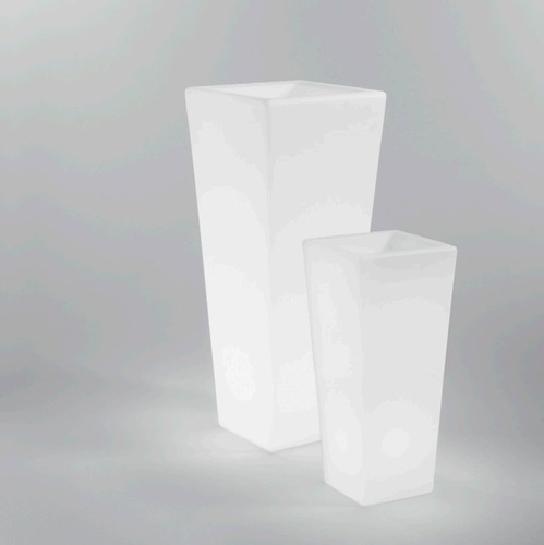 Dekorační - FAN I-GECO-VASO-Q-XL Dobíjecí LED váza dobíjecí GECO bílá 4W 240LM RGBW stmívatelné IP65 vč.dálk.ovladače 90 x 38  cm - FANEUROPE - foto 1