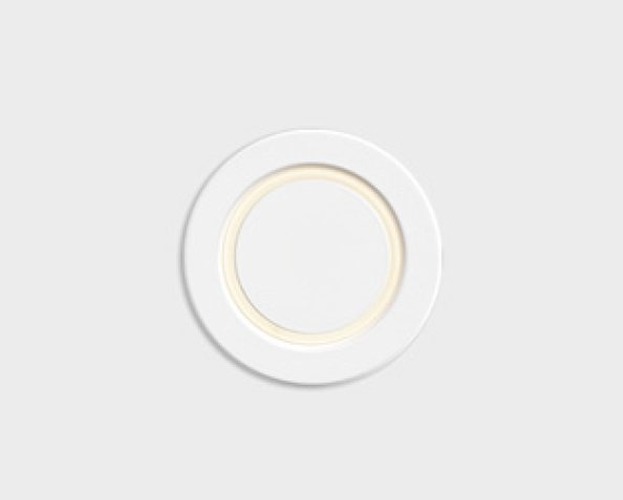 Zapuštěná - KHL K51205.01.WR.WH-WH.ST.8.30 Nástěnné zapuštěné svítidlo RUBIX Ø75mm bílé 3W 3000K (STARÉ OBJ.Č.K50954.IW.W.3K) - Kohl Lighting - foto 1