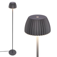 Stojací lampy - BRI 1625015 Loca stojanová lampa - 8W, 800lm, LED, dotykový vypínač, stmívatelná, teplá bílá, antracit - BRILONER
