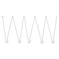 Koule - FARO 28209-5L MINE PC SPACE závěsné svítidlo, bílá, 5L - FARO