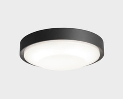 Přisazená - KHL K60010.01.SR.DG-DG.OP.ST.8.30 Stropní svítidlo BESEL Ø250mm tmavě šedá 20W 3000K IP65- Kohl Lighting