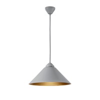 Dekorativní - FAN I-BIGBANG-S-GR Závěsné svítidlo BigBang, šedé/zlaté, 1 x E27, 49 x 183,5 cm - FANEUROPE
