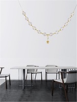 Podélná - NV 9695200 Závěsné svítidlo BRILLANTE zlatý hliník a akryl LED 50.4W 230V 3229 lm 3200K IP20 vč. dálkového ovládání stmívatelné - NOVA LUCE