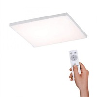 Hranatá - LD 15552-16 CANVAS LED stropní svítidlo hranaté v bílé barvě a nastavitelnou barvou světla, dálkovým ovladačem a funkcí stmívání 2700-5000K - LEUCHTEN DIREKT / JUST LIGHT