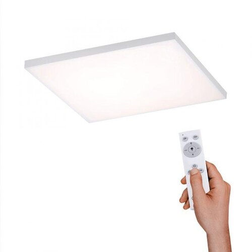 Hranatá - LD 15552-16 CANVAS LED stropní svítidlo hranaté v bílé barvě a nastavitelnou barvou světla, dálkovým ovladačem a funkcí stmívání 2700-5000K - LEUCHTEN DIREKT / JUST LIGHT - foto 1