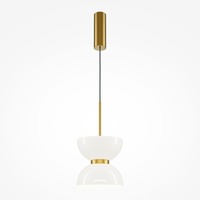 Dekorativní - M MOD178PL-L11G3K Závěsné svítidlo Kyoto 3000K 11W teplá bílá 1300lm zlatá kov - MAYTONI