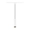 Svítidla - LA 1008469 GRIP! L 1~ závěsné svítidlo, GU10, délka závěsu 200cm, 1x max. 6W, bílé / černé - BIG WHITE (SLV)
