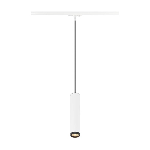 Svítidla - LA 1008469 GRIP! L 1~ závěsné svítidlo, GU10, délka závěsu 200cm, 1x max. 6W, bílé / černé - BIG WHITE (SLV) - foto 1